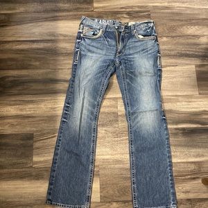 Mens Ariat Jeans 34W x 36L Slim Straight